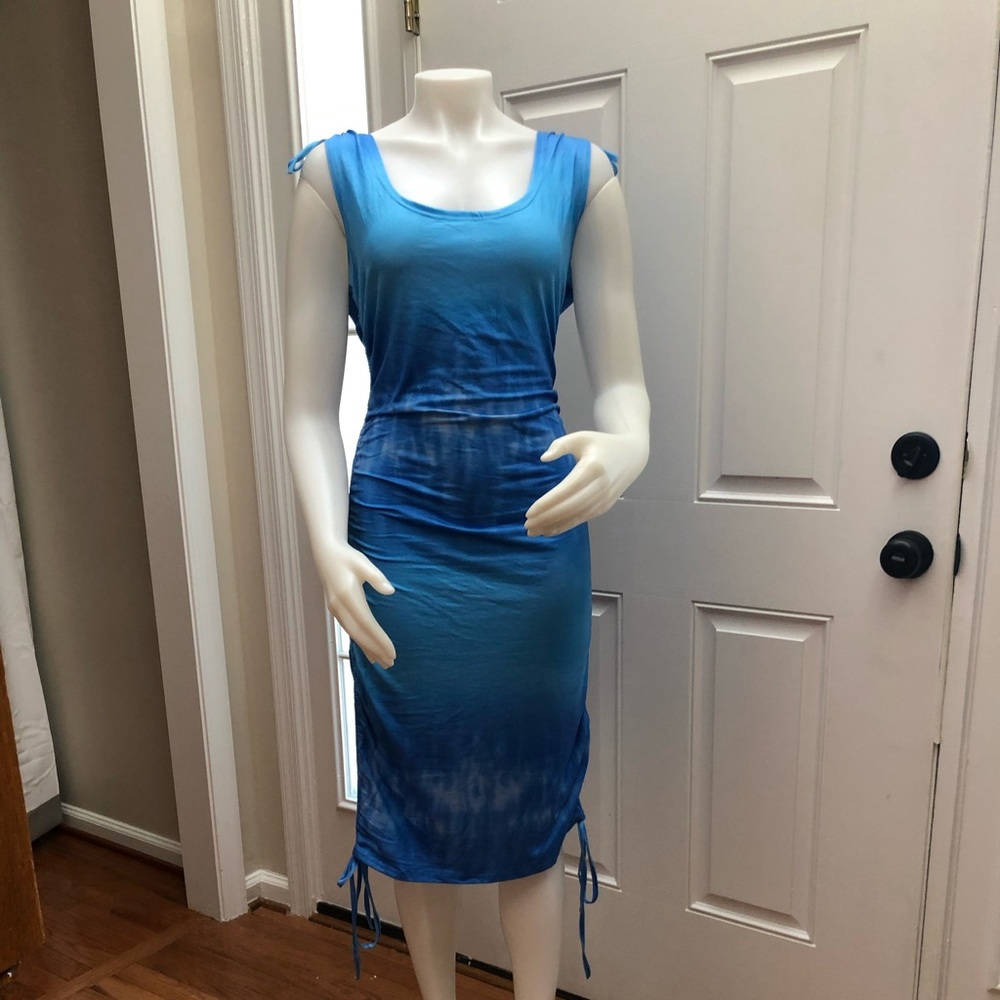 Blue soft cocktail beach comfortable dress. New with tags